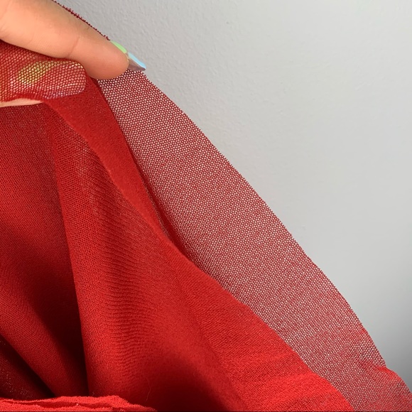🎸 Jean-Paul Gaulthier Red Mesh Camisole 🎸 - Picture 4 of 4